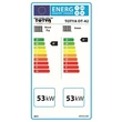 TOTYA DT-42 vegyestüzelésű kazán (53kW) burkolattal, huzatszabályozóval, hőmérő órával, 3 év garanciával