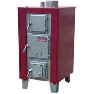 TOTYA DTS-38 vegyestüzelésű kazán (45kW) burkolattal, huzatszabályozóval, hőmérő órával, 3 év garanciával